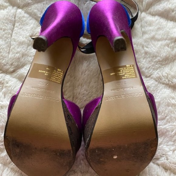 Colin Stuart Shoes Gold Leopard Print Size 9 B Peep Toe  Colin Stuart shoes